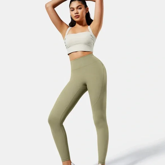 Brand New Fanka Beyond Nude Everyday Leggings. Moss Green. Size Large. - Picture 6 of 6